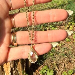 Facet teardrop aquamarine